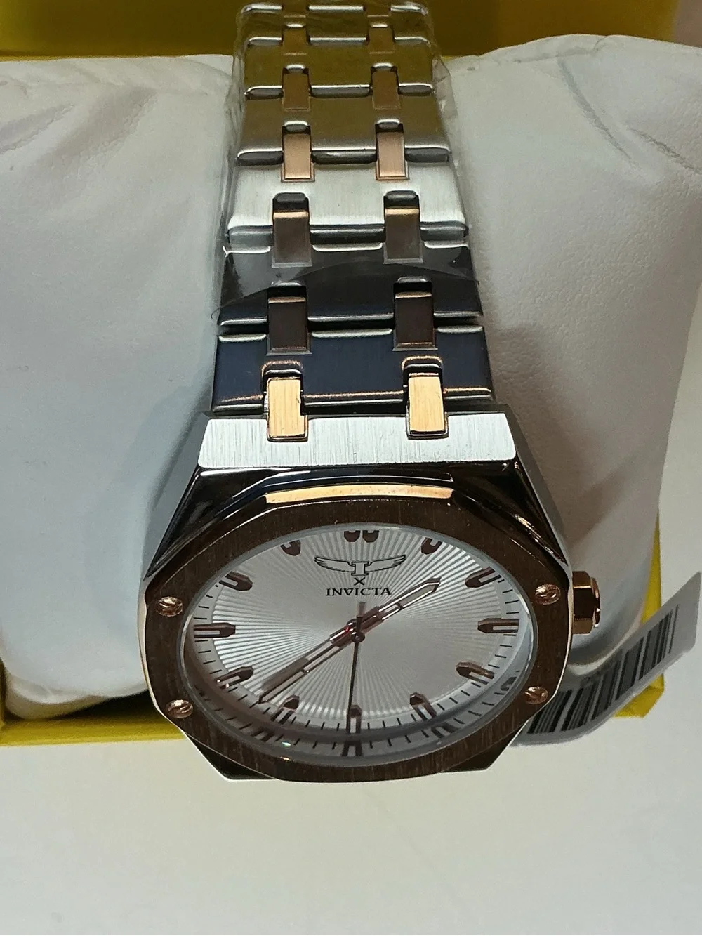 Invicta Men’s Two-Tone Silver and Rose Gold Bracelet Watch